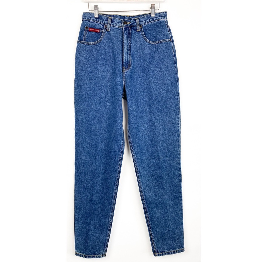 Vintage Paris Sport Club High Rise Straight Leg Denim Cowgirl Western Jeans - 12